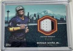 Ronald Acuna Jr. [Red] #ASR-RAJ Baseball Cards 2023 Topps Update All Star Stitches Prices