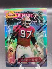 Bryant Young [Refractor w/ Coating] #167 Football Cards 1995 Topps Finest Boosters Prices