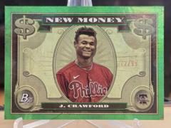 Justin Crawford [Green] #NM-16 Baseball Cards 2023 Bowman Platinum New Money Prices
