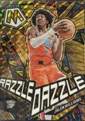 Jalen Williams #9 Basketball Cards 2022 Panini Mosaic Razzle Dazzle Prices