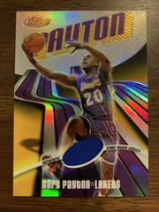 Gary Payton Jersey Refractor Basketball Cards 2003 Finest Prices