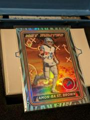 Amon Ra St. Brown [Blue] #HR-3 Football Cards 2023 Panini Phoenix Hot Routes Prices