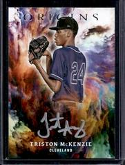Triston McKenzie [Silver Ink] Baseball Cards 2021 Panini Chronicles Origins Signatures Prices