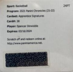 Spencer Dinwiddie Basketball Cards 2021 Panini Chronicles Apprentice Signatures Prices
