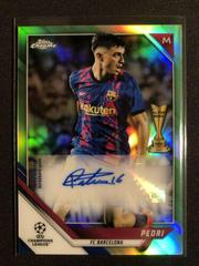 Pedri [Neon Green Refractor] Soccer Cards 2021 Topps Chrome UEFA Champions League Autographs Prices