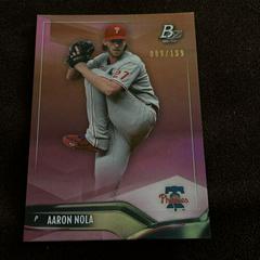 Aaron Nola [Pink] #39 Baseball Cards 2021 Bowman Platinum Prices