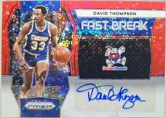 David Thompson [Red] #2 Basketball Cards 2023 Panini Prizm Fast Break Autograph Prices
