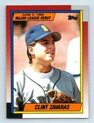 Clint Zavaras Baseball Cards 1990 Topps Major League Debut Prices