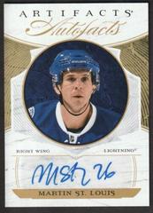 Martin St. Louis Hockey Cards 2022 Upper Deck Artifacts Auto Facts Prices