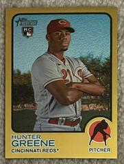 Hunter Greene [Chrome Gold Border] Baseball Cards 2022 Topps Heritage Prices