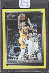 Jordan Poole [Gold] Basketball Cards 2021 Panini One and One Prices