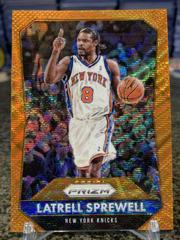 Latrell Sprewell [Orange Wave Prizm] Basketball Cards 2015 Panini Prizm Prices