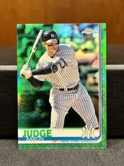 Aaron Judge [Batting Green Refractor] Baseball Cards 2019 Topps Chrome Prices