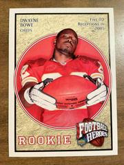 Dwayne Bowe #114 Football Cards 2007 Upper Deck Football Heroes Prices