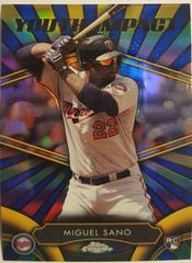Miguel Sano Baseball Cards 2016 Topps Chrome Youth Impact Prices