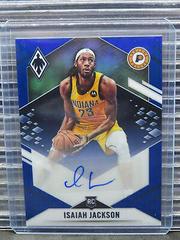 Isaiah Jackson [Blue] Basketball Cards 2021 Panini Chronicles Phoenix Rookie Autographs Prices