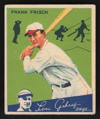Frank Frisch #64 Baseball Cards 1934 World Wide Gum Prices