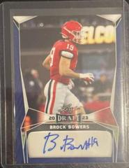 Brock Bowers [Blue] #BA-BB2 Football Cards 2023 Leaf Draft Autographs Prices