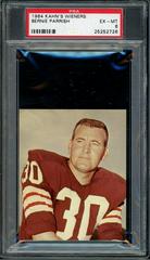 Bernie Parrish Football Cards 1964 Kahn's Wieners Prices