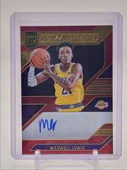 Maxwell Lewis [Red] #17 Basketball Cards 2023 Donruss Elite New Breed Autograph Prices