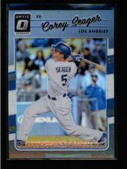 Corey Seager [Black] #109 Baseball Cards 2017 Panini Donruss Optic Prices