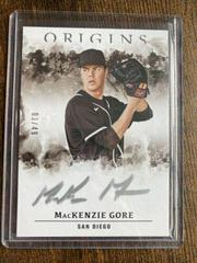 MacKenzie Gore [Silver Ink] Baseball Cards 2021 Panini Chronicles Origins Autographs Prices