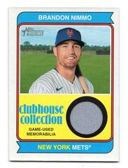 Brandon Nimmo Baseball Cards 2023 Topps Heritage Clubhouse Collection Relics High Number Prices