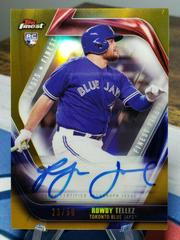 Rowdy Tellez [Gold Refractor] Baseball Cards 2019 Topps Finest Firsts Autographs Prices