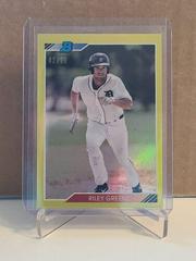 Riley Greene [Yellow Refractor] #RG Baseball Cards 2020 Bowman Heritage Chrome Prospects Prices