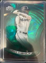 Jazz Chisholm Jr. [Green Atomic] Baseball Cards 2022 Topps Chrome Black Prices