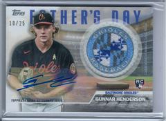 Gunnar Henderson [Autograph] Baseball Cards 2023 Topps Father’s Day Commemorative Team Patch Prices
