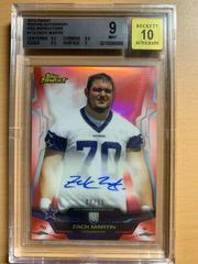Zack Martin [Autograph Red Refractor] Football Cards 2014 Topps Finest Prices