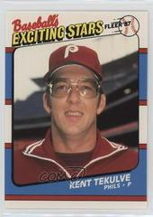 Kent Tekulve #42 Baseball Cards 1987 Fleer Exciting Stars Prices