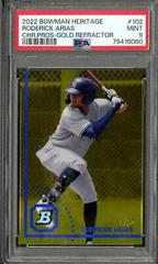 Roderick Arias [Gold] #BHPC-102 Baseball Cards 2022 Bowman Heritage Chrome Prospects Prices