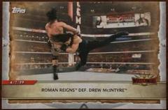 Roman Reigns Def. Drew McIntyre Wrestling Cards 2020 Topps WWE Road to WrestleMania Prices