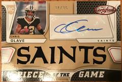 Chris Olave Football Cards 2022 Panini Certified Piece of the Game Signatures Prices