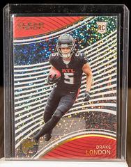 Drake London [Gold] #CVR-17 Football Cards 2022 Panini Chronicles Clear Vision Rookies Prices