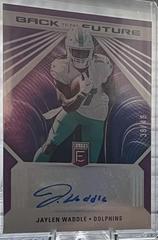 Jaylen Waddle [Purple] #BFS-JW Football Cards 2022 Panini Donruss Elite Back to the Future Signatures Prices