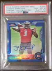 Jameis Winston [Throwing Autograph Pulsar Refractor] #200 Football Cards 2015 Topps Chrome Mini Prices