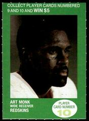 Art Monk [Rules on Back] Football Cards 1990 British Petroleum Prices