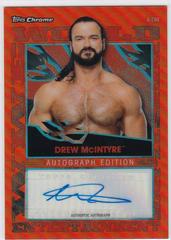 Drew McIntyre [Orange] #A-DM Wrestling Cards 2021 Topps Slam Attax Chrome WWE Autographs Prices
