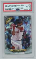 Rafael Devers #RD Baseball Cards 2018 Bowman Mega Box Chrome Rookie of the Year Favorites Prices