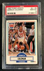 Derrick Coleman Basketball Cards 1990 Fleer Update Prices