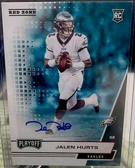 Jalen Hurts [Autographs Red Zone] Football Cards 2020 Panini Playoff Prices