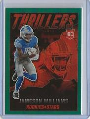 Jameson Williams [Green] #TH-25 Football Cards 2022 Panini Rookies & Stars Thrillers Prices