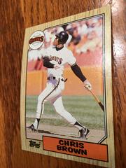 Chris Brown #180 Baseball Cards 1987 Topps Prices