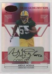 Abdul Hodge [Mirror Red Autograph] #186 Football Cards 2006 Leaf Certified Materials Prices