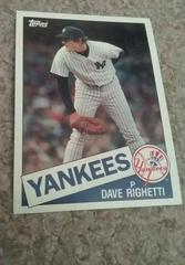 Dave Righetti #58 Baseball Cards 1985 Topps Super Prices