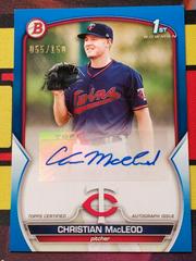 Christian MacLeod [Blue] #PPA-CMD Baseball Cards 2023 Bowman Paper Prospect Autographs Prices