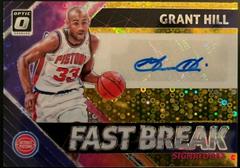 Grant Hill [Gold] #GHL Basketball Cards 2018 Panini Donruss Optic Fast Break Signatures Prices